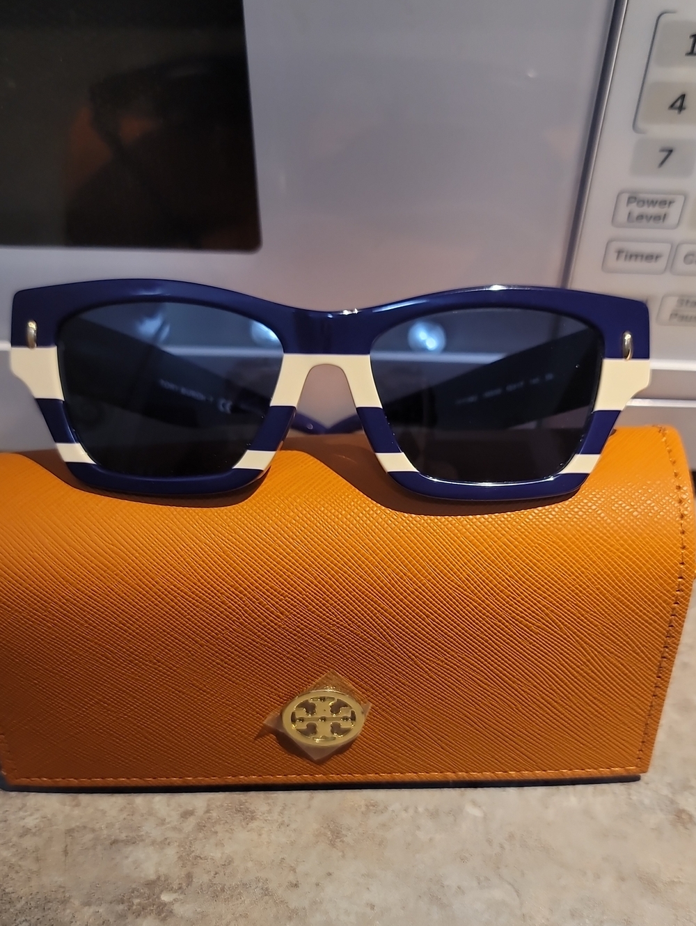 Navy and Cream Women's Sunglasses - Designer Style Brand NEW Tory Burch Navy & C